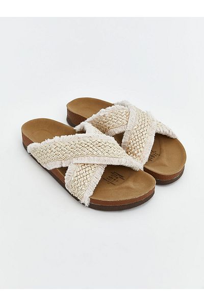 LC Waikiki Lcw Steps Women's Slippers with Cross Band Detail