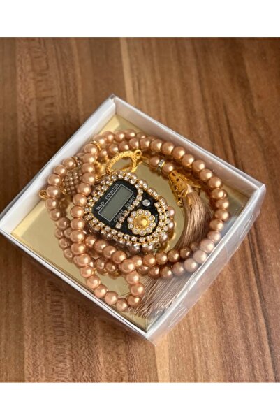 çeyizlik setim Stoned Chanting and Pearl Prayer Beads Set Gift Chanting Counter