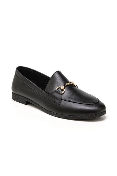 John May Pantofi Oxford clasici pentru femei/fete negri RC-25Y-167-M-2057 John May