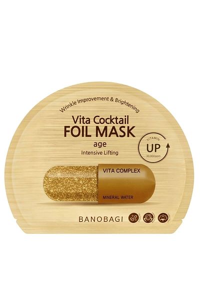 Banobagi Vita Cocktail Foil Mask Age (Strong Barrier and Anti-Wrinkle Cotton Mask)