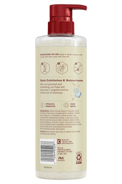 Old Spice Men's Himalayan Sea Salt and Glacier Water 532ml Exfoliating Shower Gel