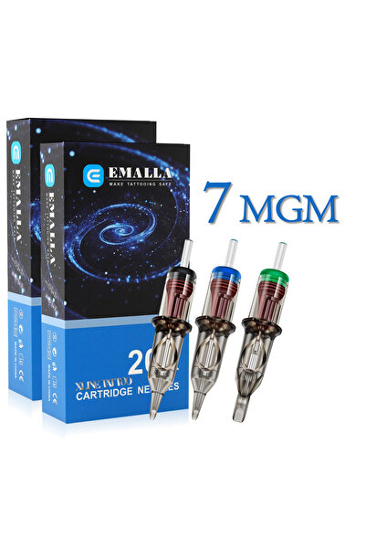 XLINETATTOO 1 ADET 7MGM KARTUŞLU İĞNE - KALEM TİPİ MAKİNA UYUMLU STERİL TİTAN...