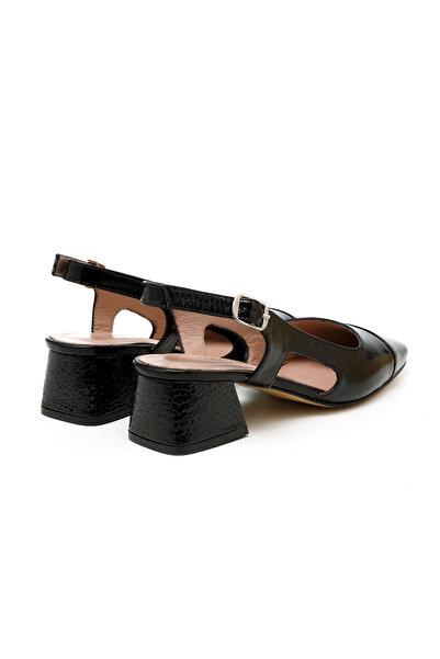 John May Women'S/Girls Sandals Mar-25Y-133 Black Patent Leather-Black Snake