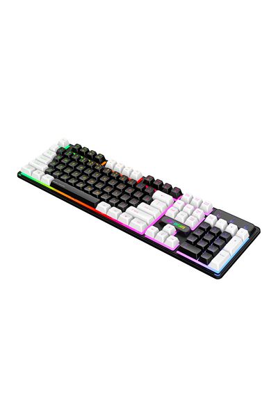 Ant Esports MK1400 Pro Backlit Gaming Keyboard with Double Injection Keycaps, Spill-Resistant, USB Wired