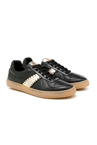 John May Women'S/Girl's Sneaker (Casual) John May Black-Gold