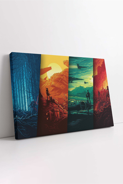 KOSS Dijital Poster de film în patru etape de Războiul Stelelor, pictură deco...