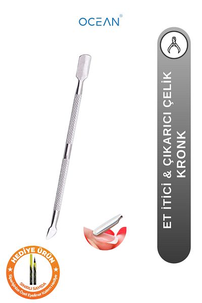 Ocean Meat Pusher & Remover Steel Kronk, Professional Manicure Kronk