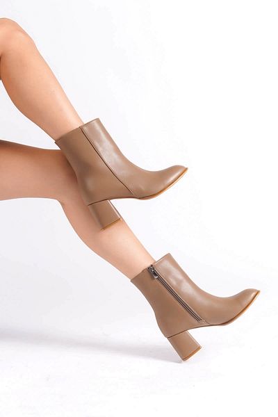 TB Terzi Bey Mink Women's Winter Heeled Boots
