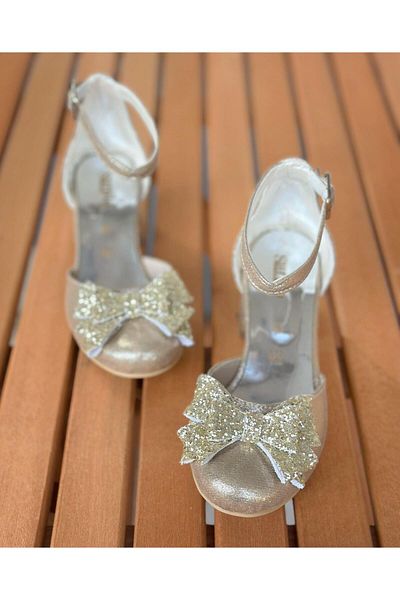 Surpie Shoes Pantofi cu toc pentru copii, pantofi cu toc joase, pantofi de seara pentru copii