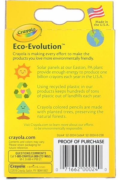 Crayola Crayons Peggable Pack of 24