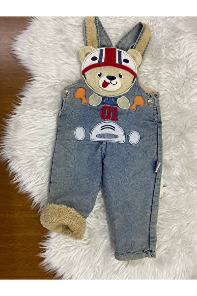 skycott Çocuk Welsoftlu Kışlık içi peluş kürklü termal Çocuk Kot Salopet - Ba...