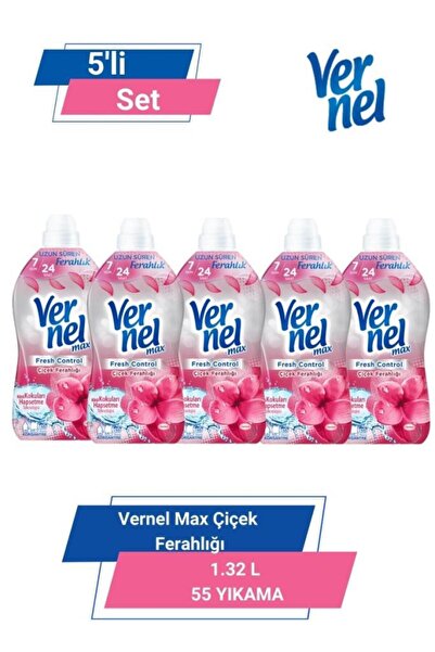 Vernel Max Çiçek Ferahlığı 1.32l 55 Yıkama 5'li Set