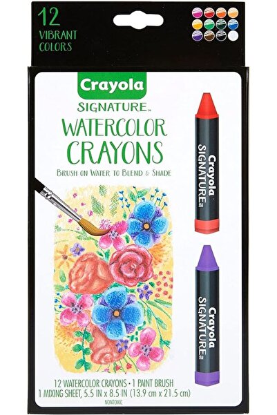 Crayola Signature Premium Watercolor Crayons Painting Set Pack of 12
