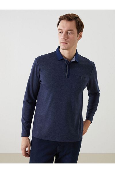 LC Waikiki Polo Neck Long Sleeve Men's Sweatshirt