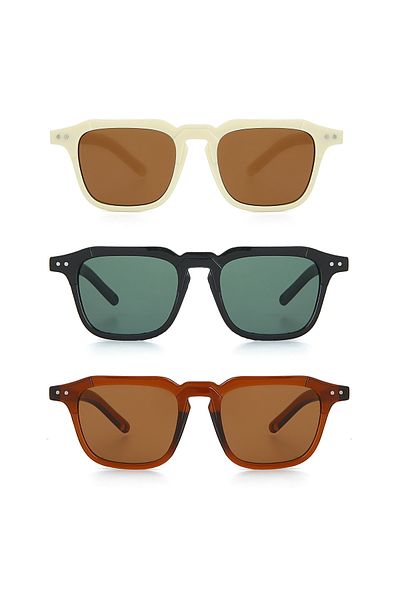 LUPİX Set of 3 Unisex Sunglasses