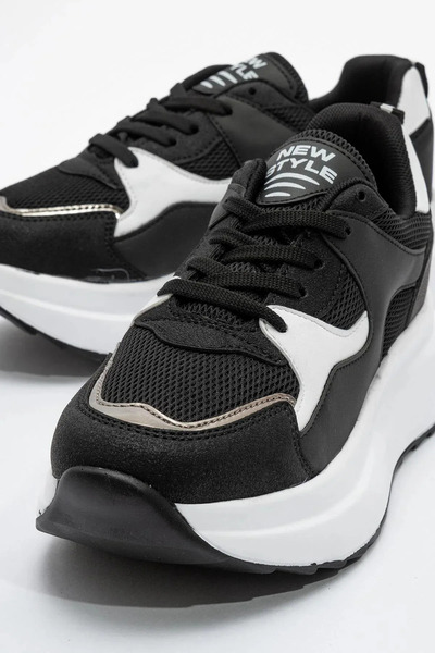 Hugan Γυναικεία μονόχρωμα λευκά αθλητικά παπούτσια Ψηλή σόλα