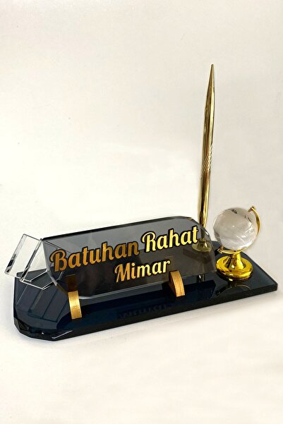 Woosen Isimlik - Dünyalı Isimlik - Kristal Masa Isimliği - Makam Odası Ofis H...