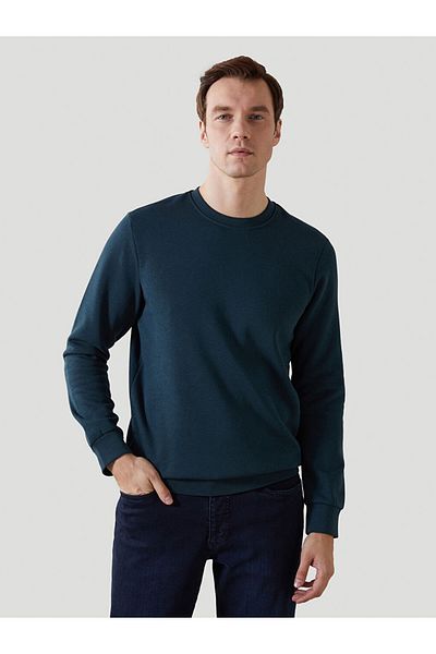 LC Waikiki Lcw Crew Neck Long Sleeve Printed Men's Sweatshirt Fast Fashion
