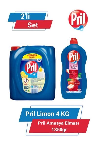 Pril Limon 4 Kg & Amasya Elması 1350gr 2'li Set