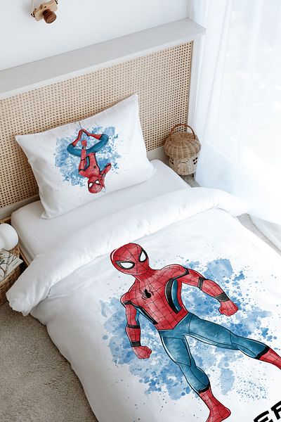 Tuğba Kuğu Single Duvet Cover Set (160X220) - Cartoon Series - Spiderman