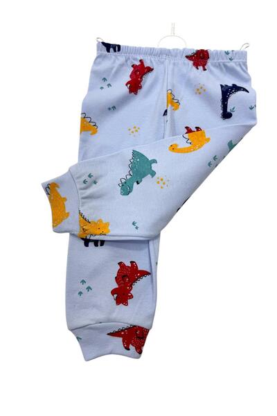 Esterella erkek bebek 1 adet penye pantolon/ bebek manşetli pijama / desenli 1 adet pantolon