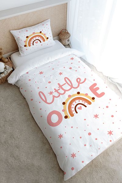 Tuğba Kuğu Single Duvet Cover Set (160X220) - Iconic Series - Little One