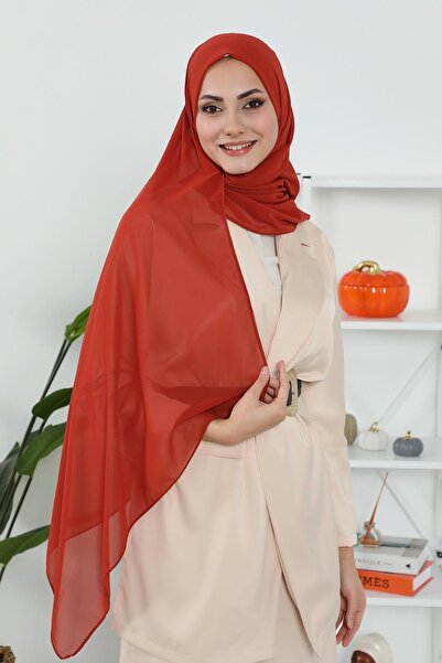 Aisha's Design Πρακτικό σάλι από σιφόν κλασικού σχεδιασμού, PS-11, Πλακάκι