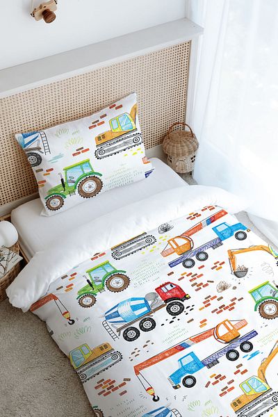 Tuğba Kuğu Single Duvet Cover Set (160X220) - Iconic Series - Color Business Machinery