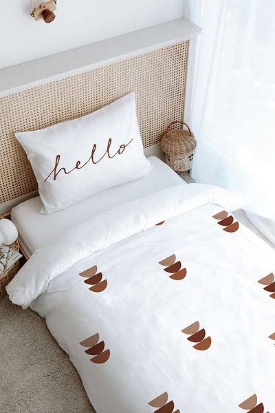 Tuğba Kuğu Vintage Moon Single Duvet Cover Set - Iconic Series (160X220)