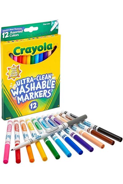Crayola Ultra-clean Fine Line Markers 12 Pack 58-7813