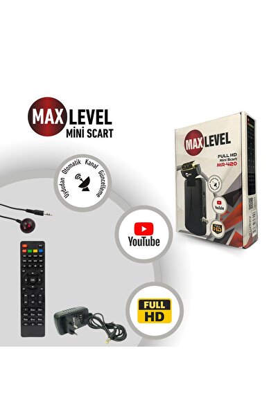 MAX LEVEL Hd Uydu Alıcısı Tüm Televizyonlara Uyumlu(TÜPLÜ VE LCD)