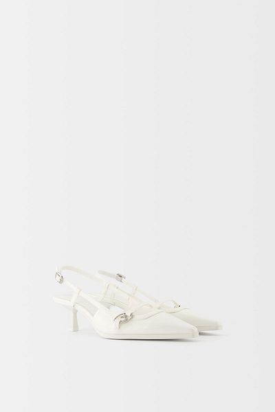 Bershka Kitten-heel shoes with buckle
