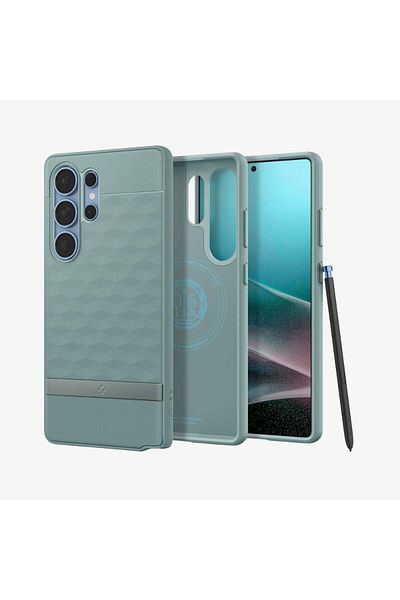 Spigen Spigen Parallax MagFit for Samsung Galaxy S25 ULTRA case [MagSafe compatible] - Sage Green