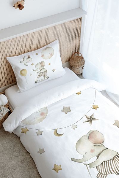 Tuğba Kuğu Single Duvet Cover Set (160X220) - Iconic Series - Dreams of the Elephant