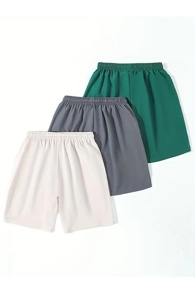 Karatopak 3 Πακέτο Unisex Summer Comfortable Basic σορτς