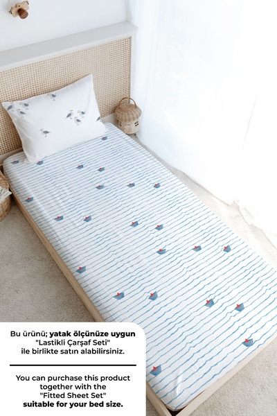 Tuğba Kuğu Tek Kişilik Nevresim Takımı (160x220) - Iconic Serisi - Bird Sailor