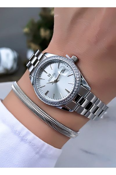 Homies Original Invoice Waterproof Women's Wrist Watch with Bracelet Gift