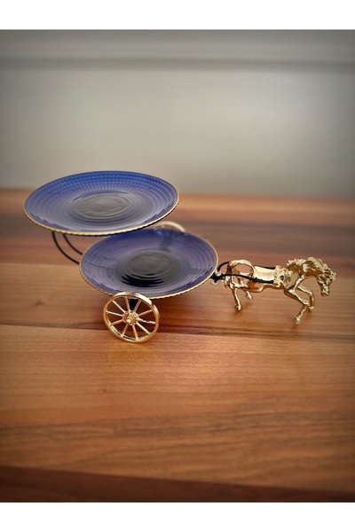 Gims Hand Crafts LACİVERT KATLI SERVİS