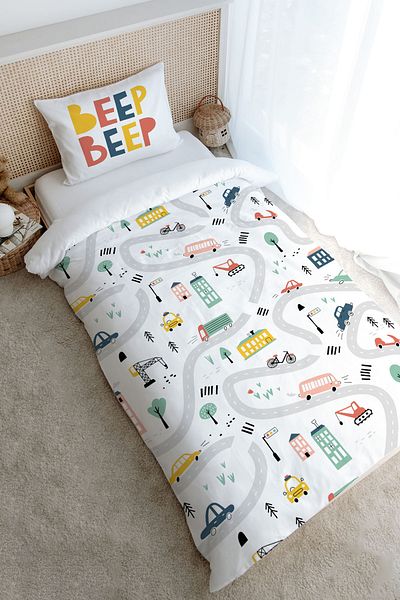 Tuğba Kuğu Beep Beep Iconic Series Single Duvet Cover Set - 160X220