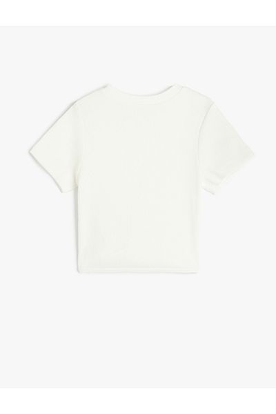 Koton New Season Cotton Crew Neck Short Sleeve Basic T-Shirt