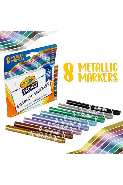 Crayola Project Metallic Markers 8ct CY58-8352