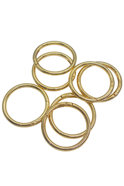 Akçay Aksesuar Gold Renk Yaylı Halka 10 Adet (4cm)