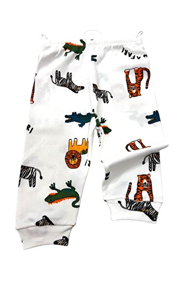Esterella erkek bebek 1 adet penye pantolon/ bebek manşetli pijama / desenli 1 adet pantolon