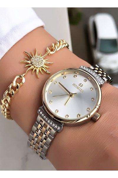 Homies Original Invoice Waterproof Women's Wrist Watch with Bracelet Gift