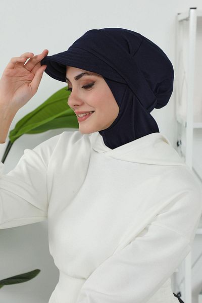 Aisha's Design Detachable Visor Bonnet,Turban,B-82