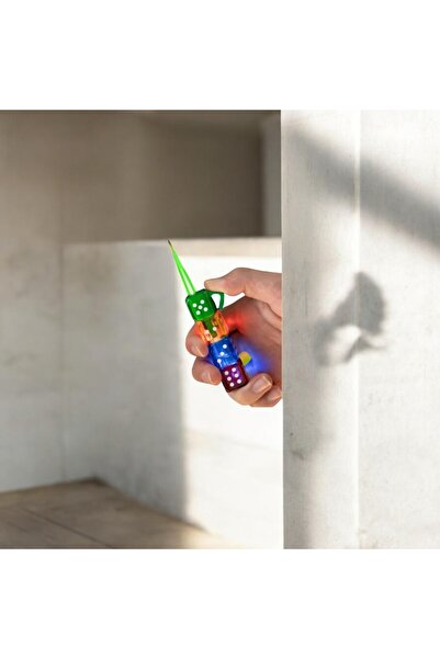 ÇınarETicaret Özel Tasarım Işıklı Zar Şeklinde Gazlı Jet Zarlı Çakmak