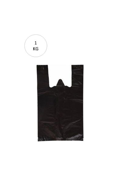 YenisiniAl Black Athlete Bag Medium Size 29X50 cm Approximately 85 Pieces 1 kg