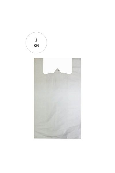 newgine 32x57 cm White Athlete Bag - 72 Pieces 1 Kg Large Size