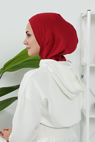Aisha's Design Removable Visor Cap, Turban, B-82, Burgundy