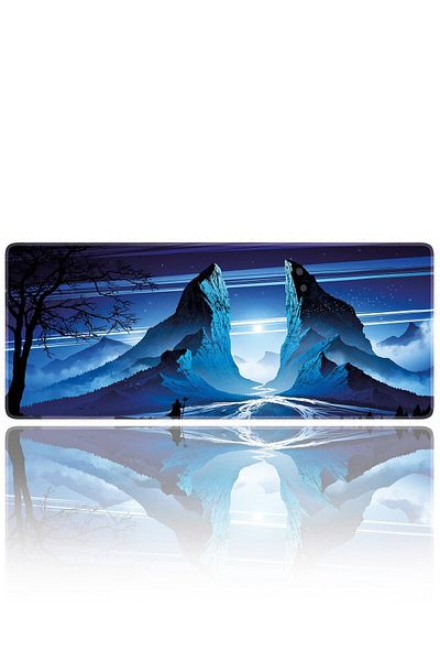 HELİXSUN 70X30 cm Gaming Player Mouse Pad Non-Slip Base Large Keyboard Mouse Pads Mousepad Monk
